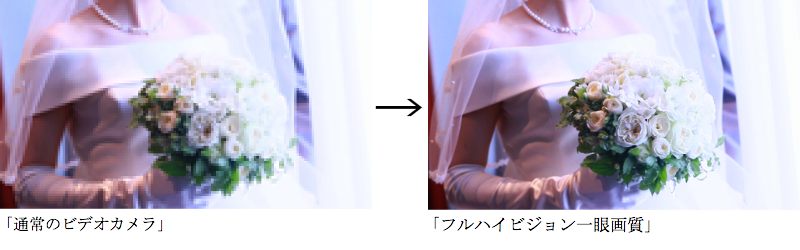 一眼レフ結婚式ビデオ撮影